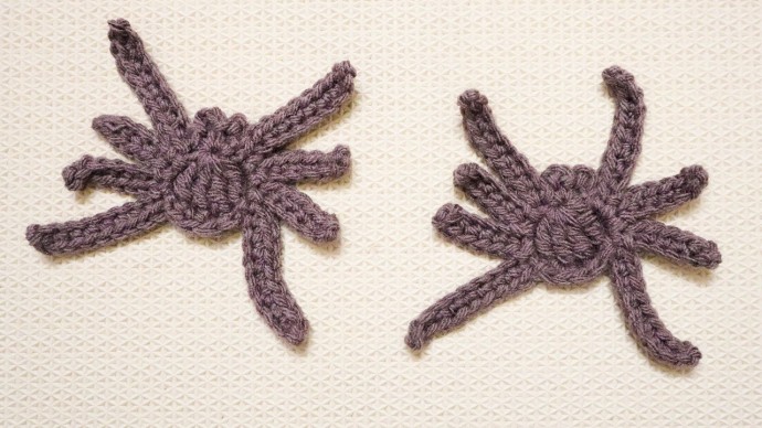 Easy Crochet Spider Applique Halloween Pattern Easy Crochet Spider Applique Halloween Pattern